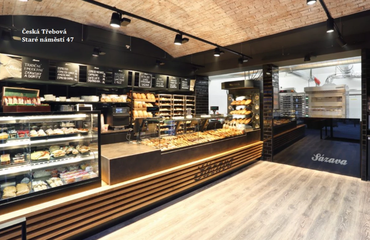 Interier pekarna sazava oblozeni